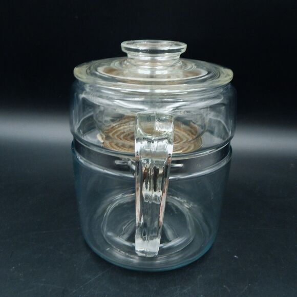 Pyrex Glass Coffee Pot Flameware StoveTop 6-9 Cup Percolator Complete #7759-B - Picture 4 of 16